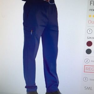 NWT Landau Scrub Pants w/Cargo Pocket  Black 3XL